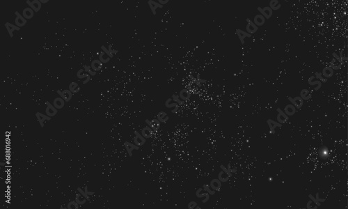 White snowflakes flying in the air. Snow flakes, Winter snow falling with copy space in the night sky. Heavy light snowfall, snowflakes Snow flakes, snow background.