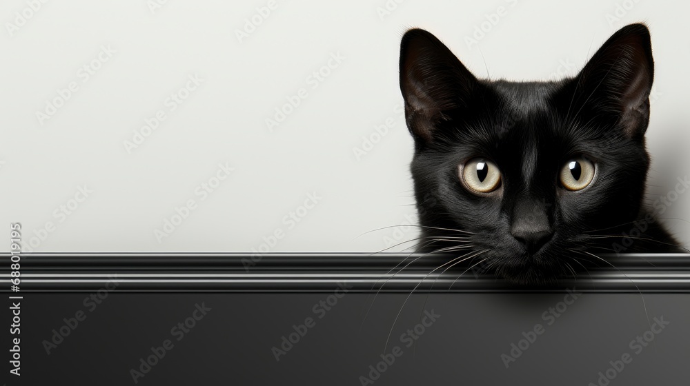 Black Cat White Napkin, HD, Background Wallpaper, Desktop Wallpaper
