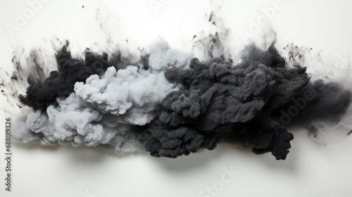 Black White Splashing Powder, HD, Background Wallpaper, Desktop Wallpaper