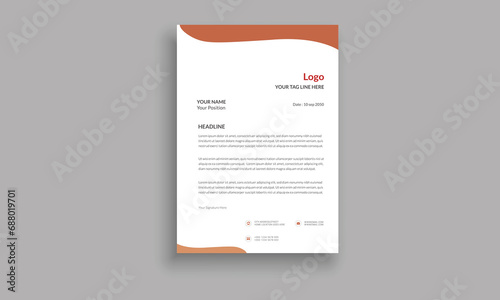 Corporate Letter Head Template Design