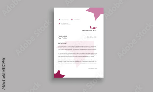 Corporate Letter Head Template Design