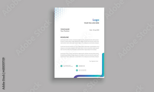 Corporate Letter Head Template Design