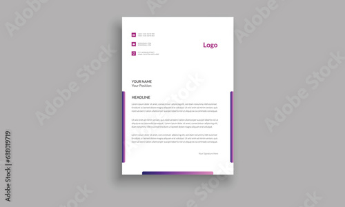 Corporate Letter Head Template Design