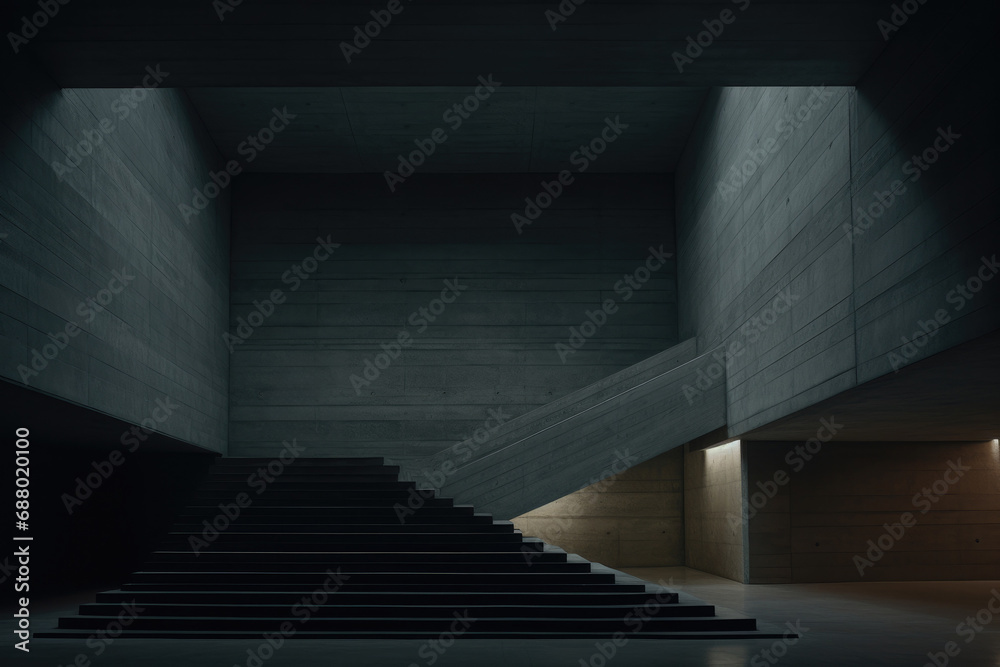 Obraz premium Minimalistic Brutalist Architecture