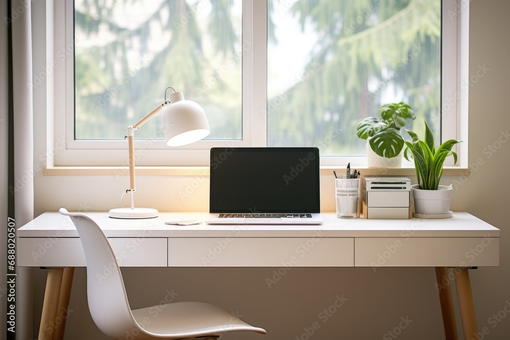 Fototapeta premium Minimalist Home Office