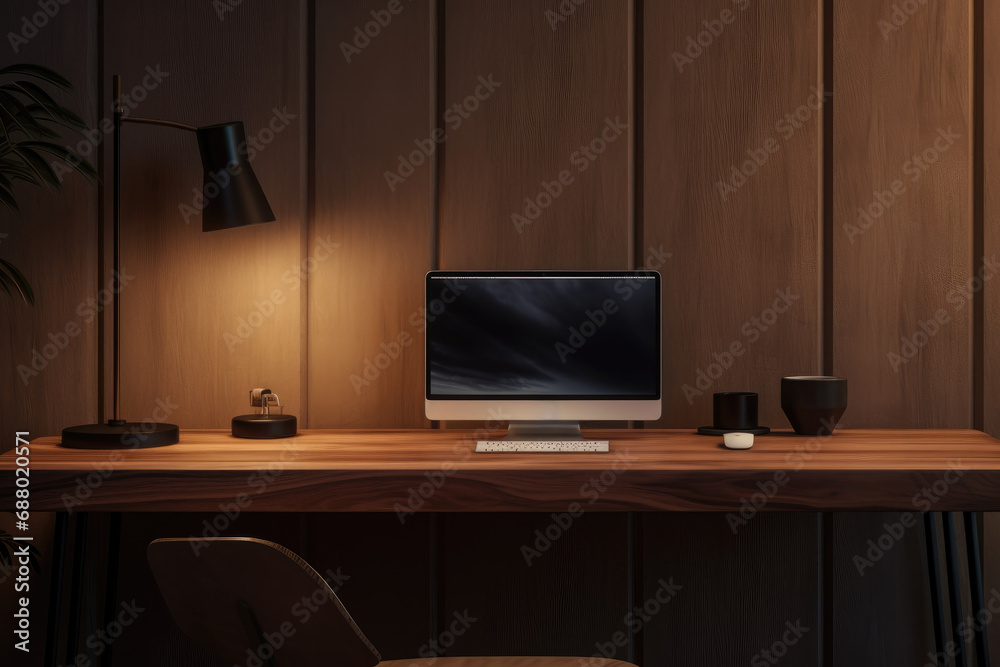 Modern Office At Night Modern Office At Night