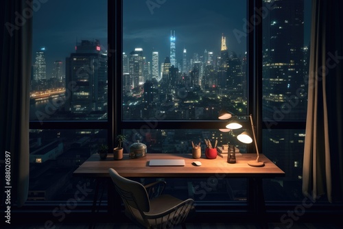 Modern Office At Night