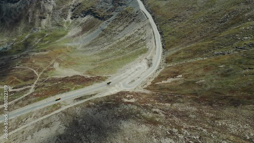 Babusar Pass at the northeast of the 150 km long Kaghan Valley at the edge of Lalusar - Dudipatser National Park in KPK connecting it via Thak Nala with Chilas in GB on the Karakoram Highway photo