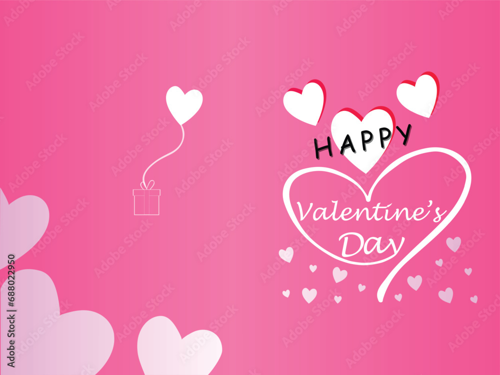 Happy valentines day. Vector banner, greeting card, flayer, poster, with text Happy valentines day Happy valentines day. Vector banner, greeting card, flayer, poster, with text Happy valentines day
