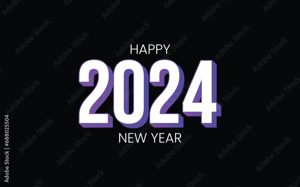 Happy new year 2024 design. With colorful truncated number illustrations. Premium vector design for poster, banner, greeting and new year 2024 celebration. Happy new year 2024 design. With colorful truncated number illustrations. Premium vector design for poster, banner, greeting and new year 2024 celebration.