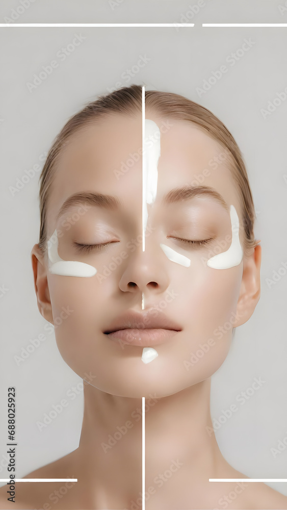 woman with facial mask woman with facial mask