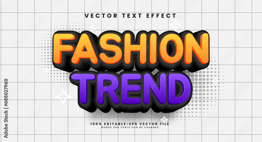 Fashion trend editable text style effect. Vector text effect with a simple and minimalist style for product promotion.