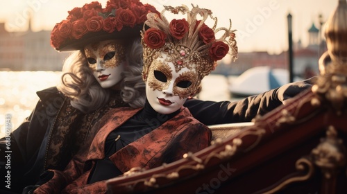 Beautiful costumes of Venice Carnival