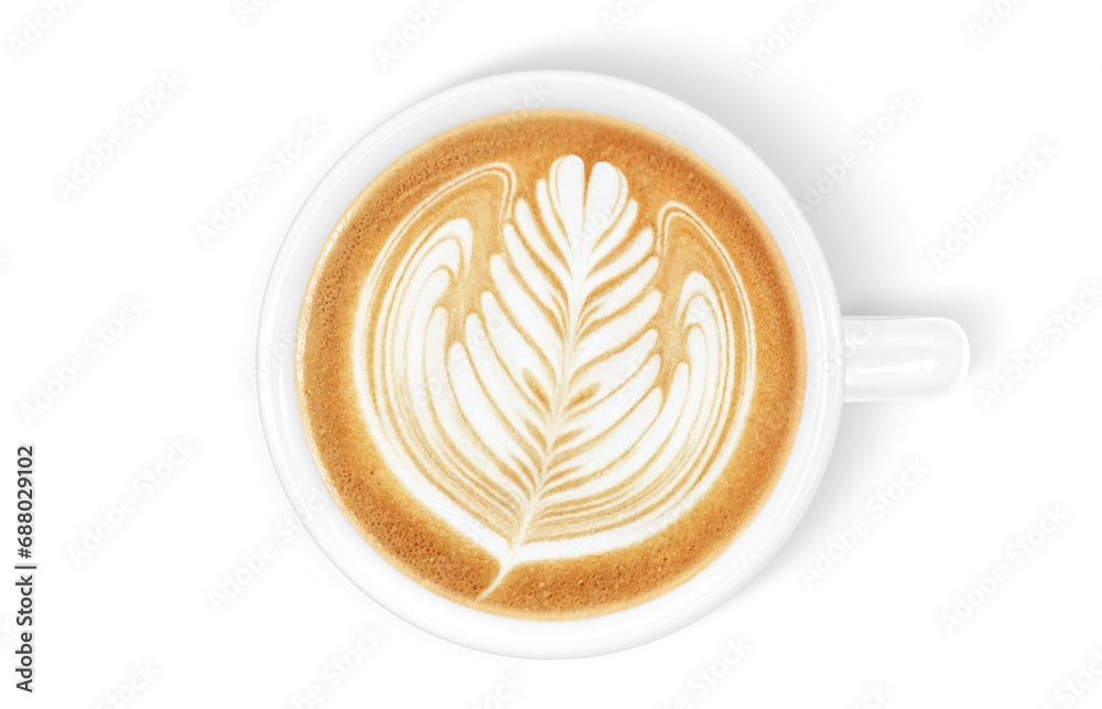 カフェラテのイラスト リアル カフェラテのイラスト リアル