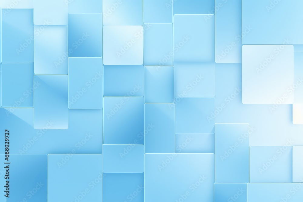 A blue abstract background with squares and rectangles