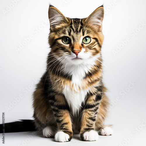 british cat isolated on white