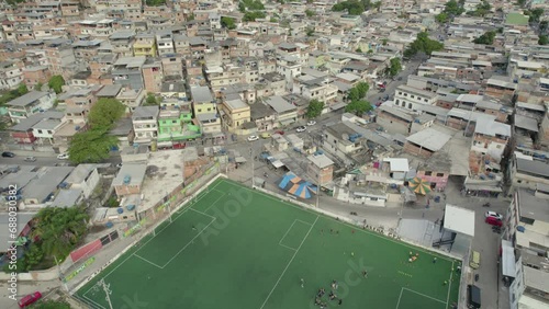 Aerial view of Favela Complexo do Alemão Rio de Janeiro photo