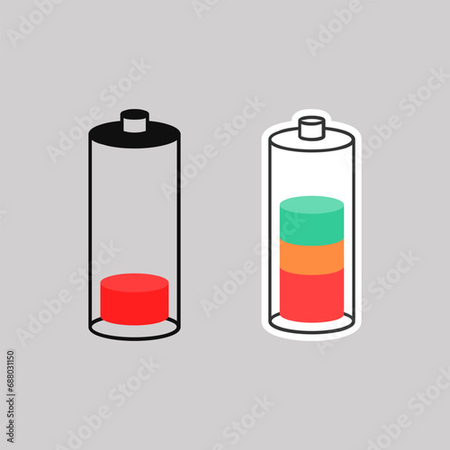 Hand Drawn Battery Electric Power Doodle