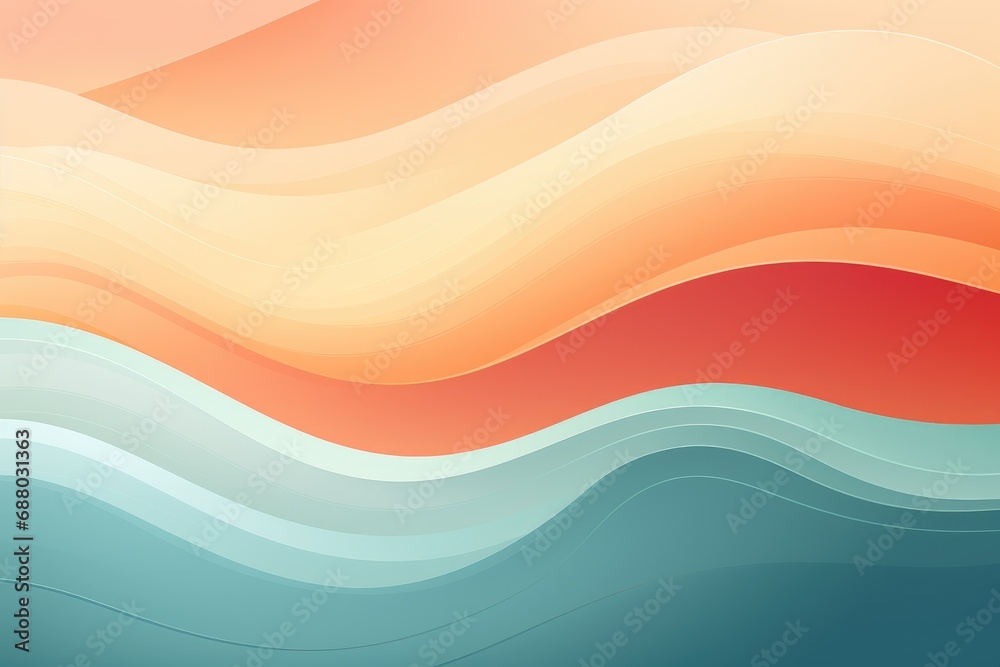 An abstract background with wavy shapes