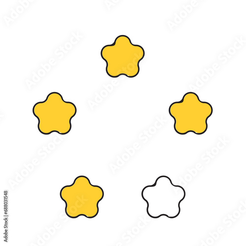 Rating Stars Icon © Vector stock