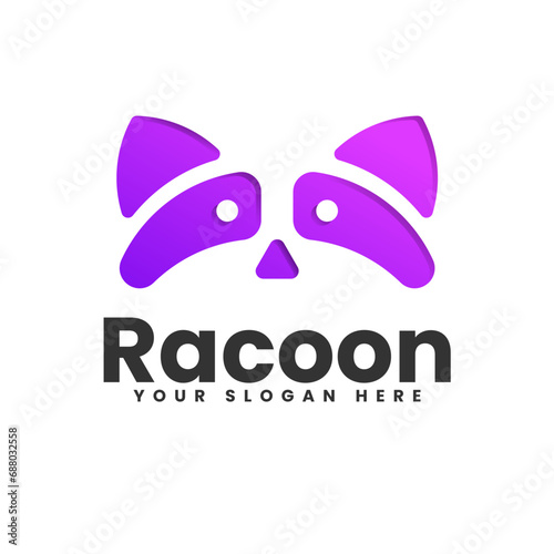 Racoon Modern Logo Design