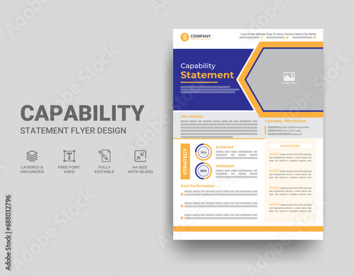 Company Capability Statement Template Design