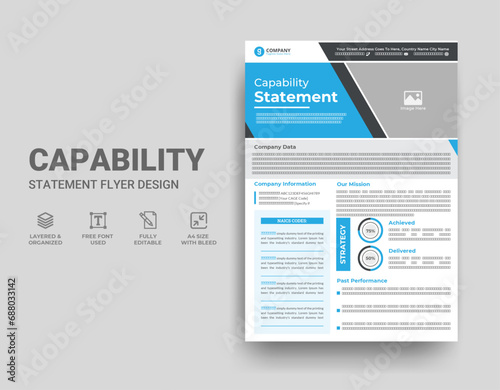 Company Capability Statement Template Design