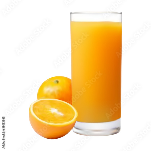 Realistic orange juce cup. 3d orange juice cup