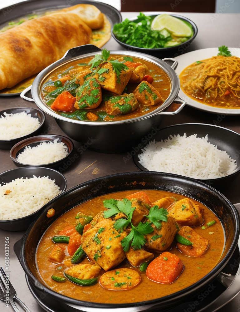 indian chicken curry with rice