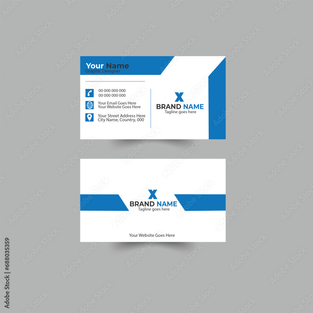 Business card template modern design proposal, advertise, publication, marketing, business proposal, promotion,