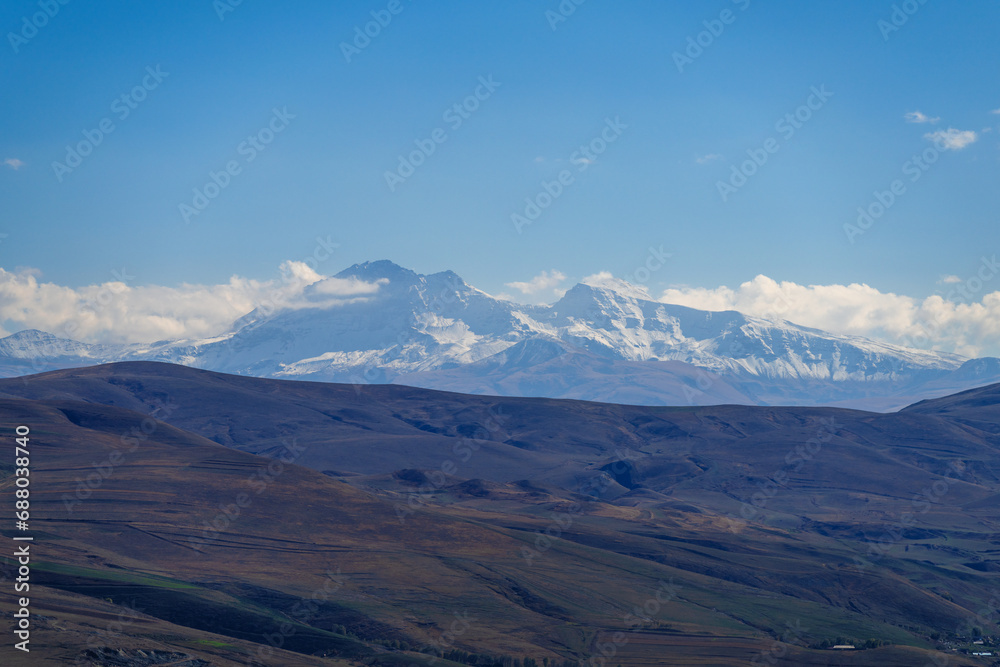 Beautiful view of mountain Aragats, Armenia.