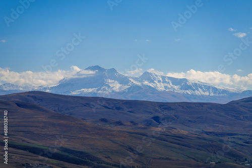 Beautiful view of mountain Aragats  Armenia.