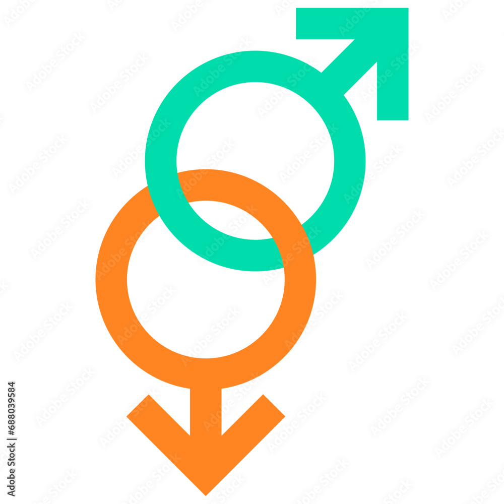 Lesbian symbol icon. Flat design. For presentation, graphic design, mobile application. Lesbian symbol icon. Flat design. For presentation, graphic design, mobile application.