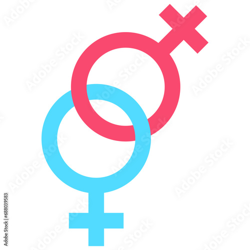 Gay symbol icon. Flat design. For presentation, graphic design, mobile application.