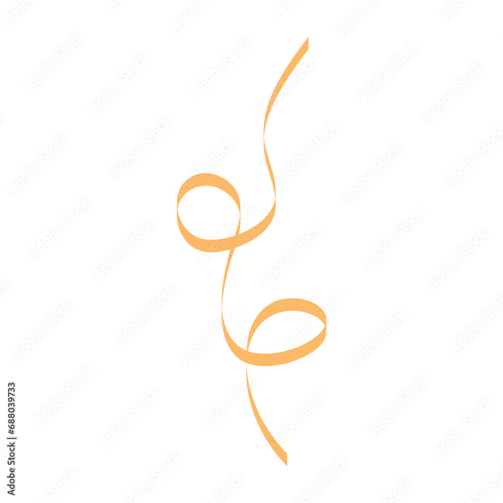 Curly Ribbon Vector Curly Ribbon Vector