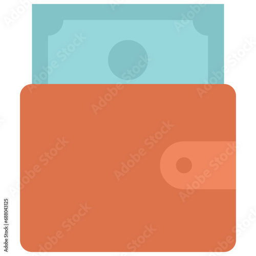 Deposit icon. Flat design. For presentation, graphic design, mobile application.