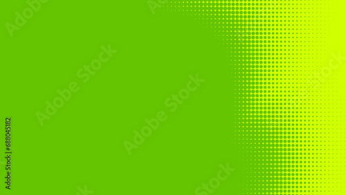 Wallpaper Mural Dots halftone green color pattern gradient texture with technology digital background. Dots pop art comics with nature graphic design. Torontodigital.ca