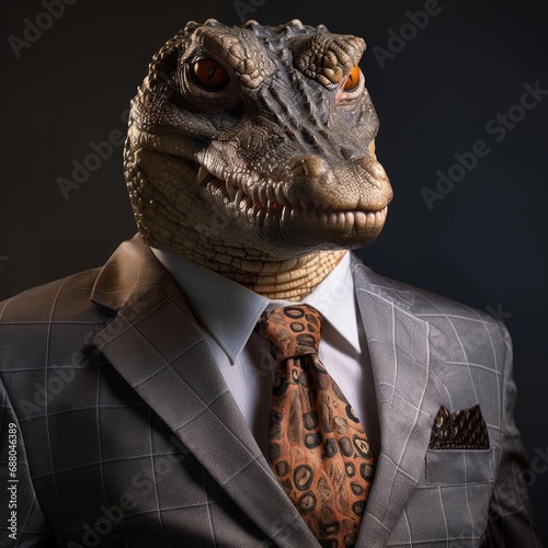 Crocodile in costume © cherezoff