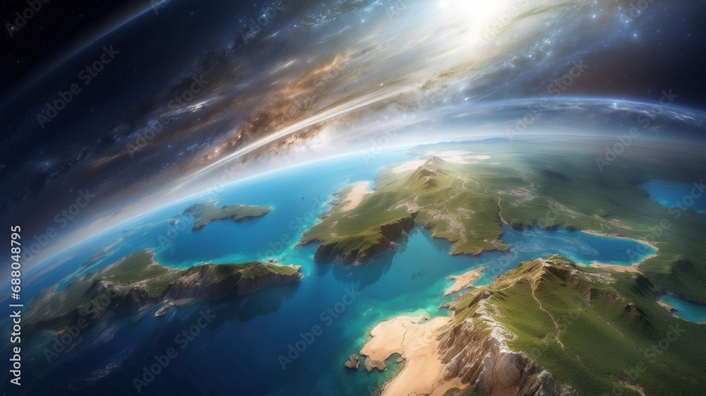 Orbital Oasis - A Spectacular Perspective of Earth Orbital Oasis - A Spectacular Perspective of Earth