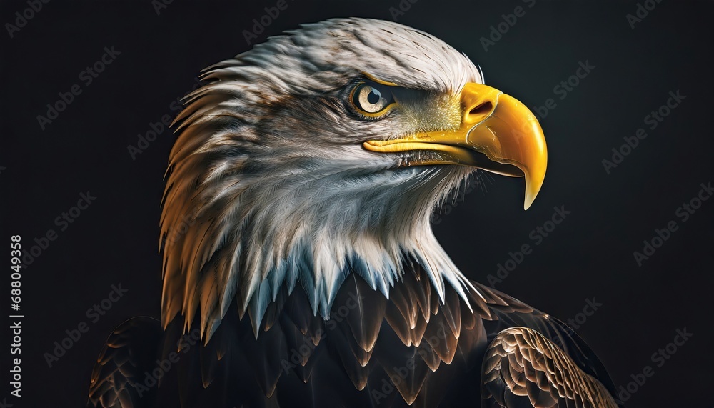 Obraz premium Bald Eagle portrait, wildlife photography