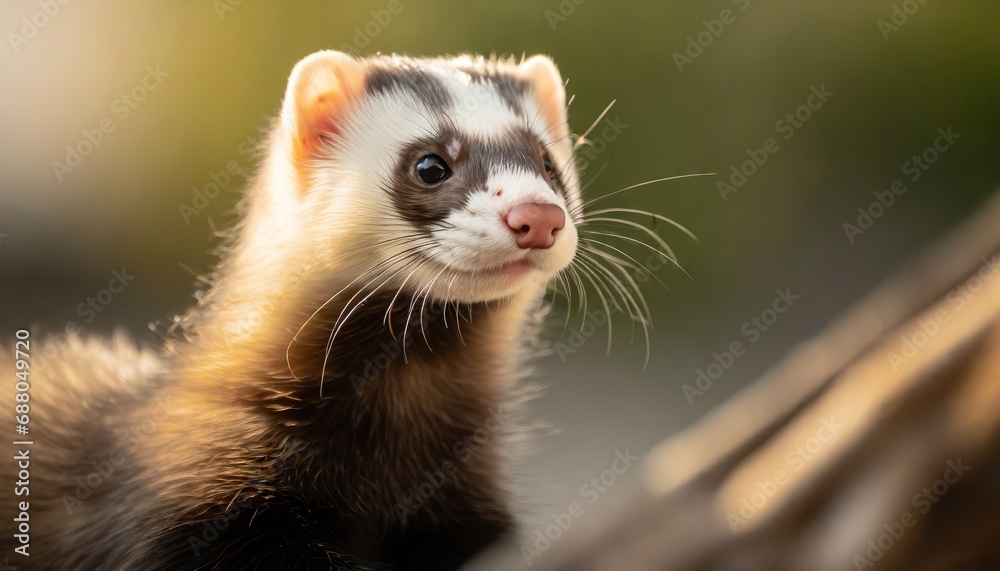 A Ferret portrait, wildlife photography A Ferret portrait, wildlife photography