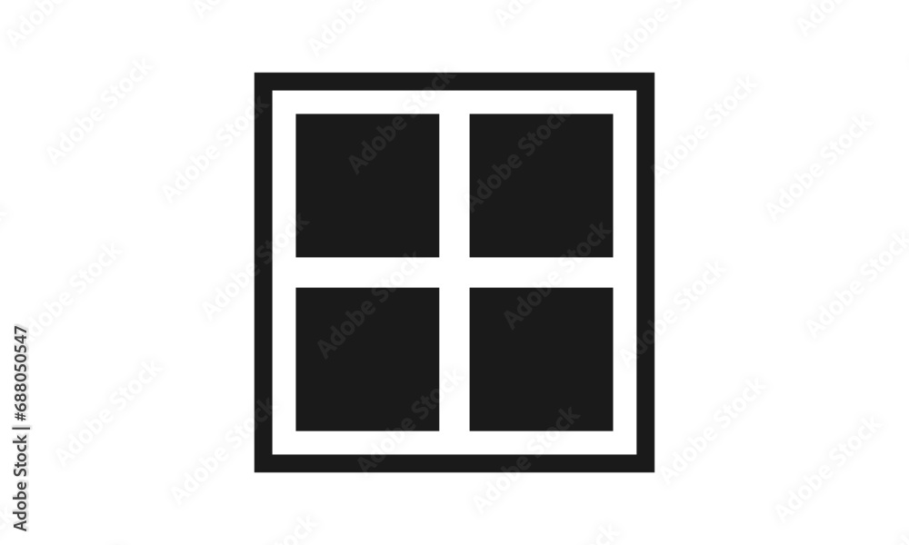 Window Logo Template Vector Window Logo Template Vector