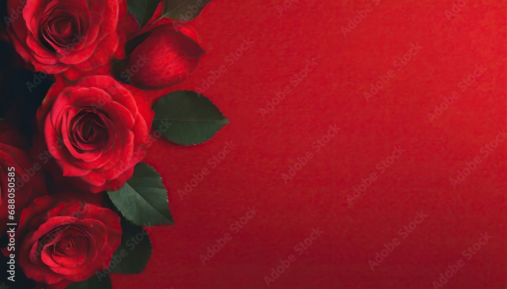 beauty red background with red rose leafs beauty red background with red rose leafs