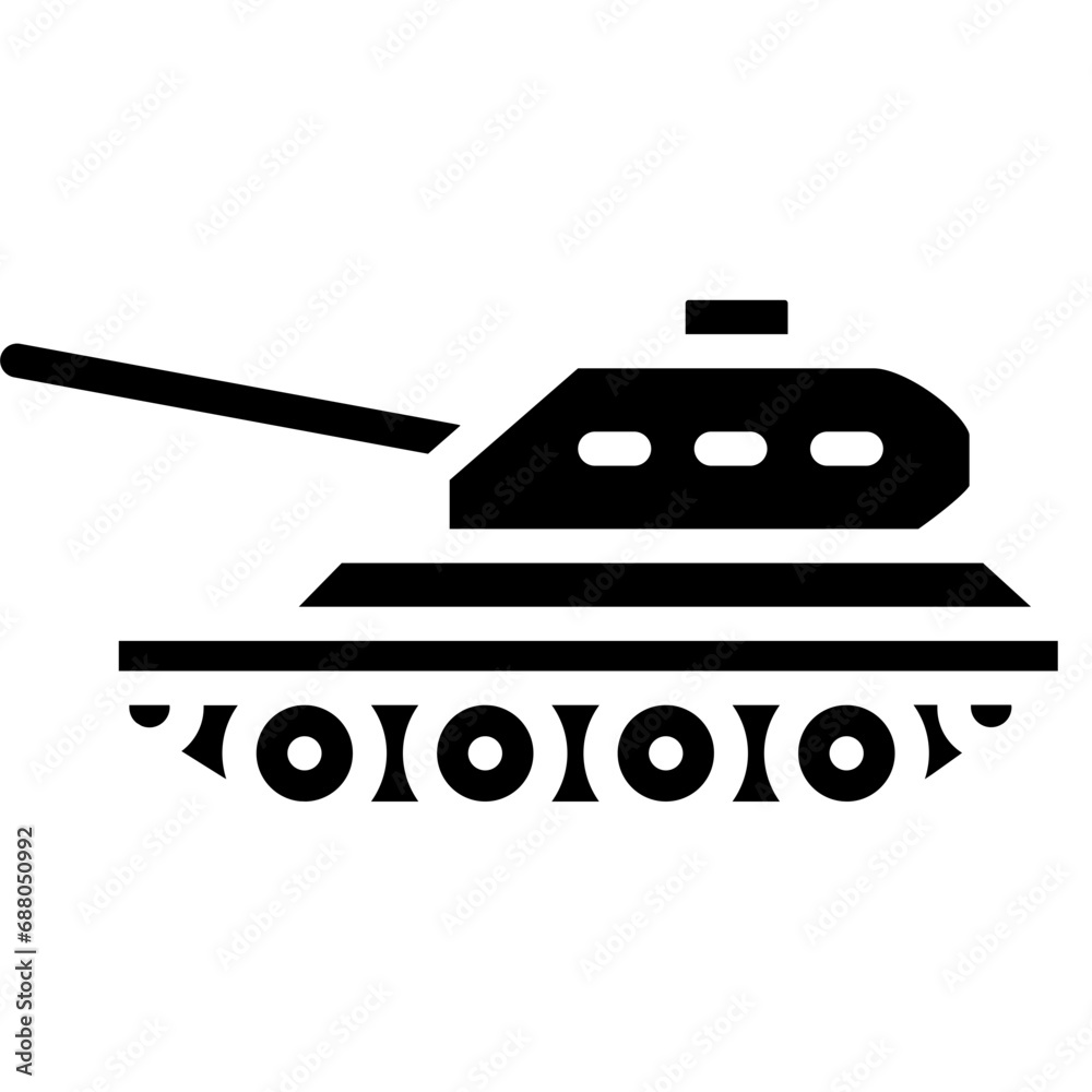 Military tank icon. Solid design. For presentation, graphic design, mobile application. Military tank icon. Solid design. For presentation, graphic design, mobile application.