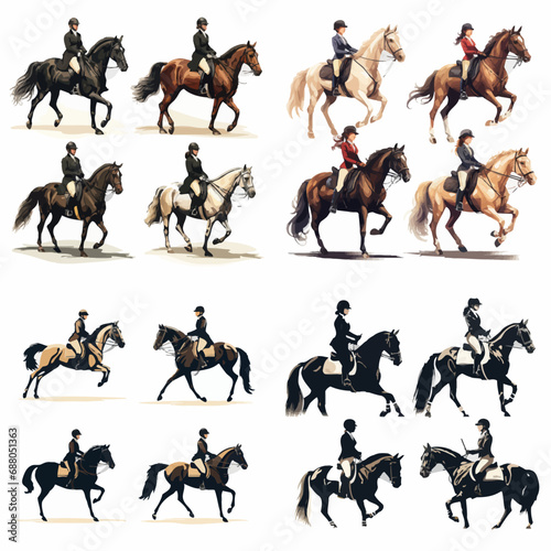 horse, silhouette, animal, vector, animals, illustration, running, farm, wild, black, icon, set, nature, collection, pony, pet, dog, outline, stallion, deer, cat, wildlife, race, riding, design