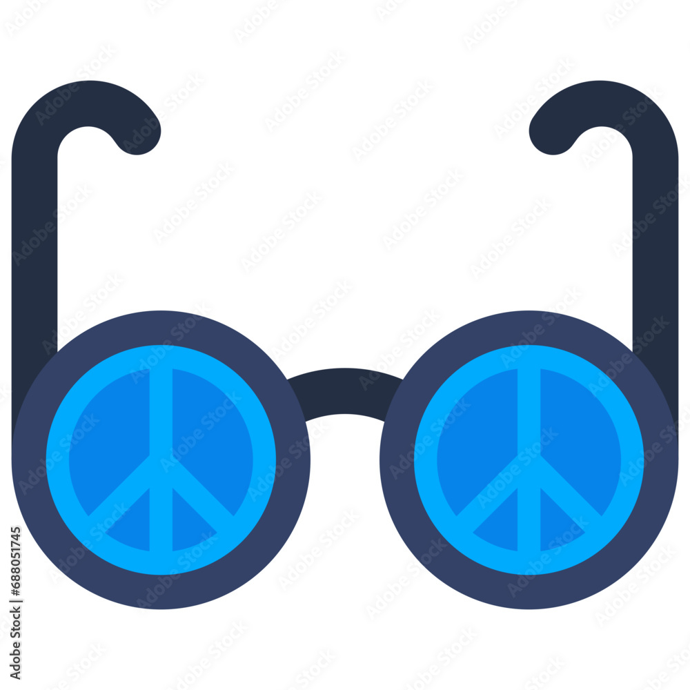Peace Glasses Icon Peace Glasses Icon