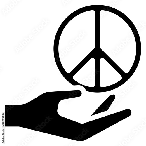 Give Peace Sign Icon