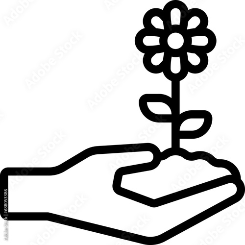 Give Plant Growth Icon
