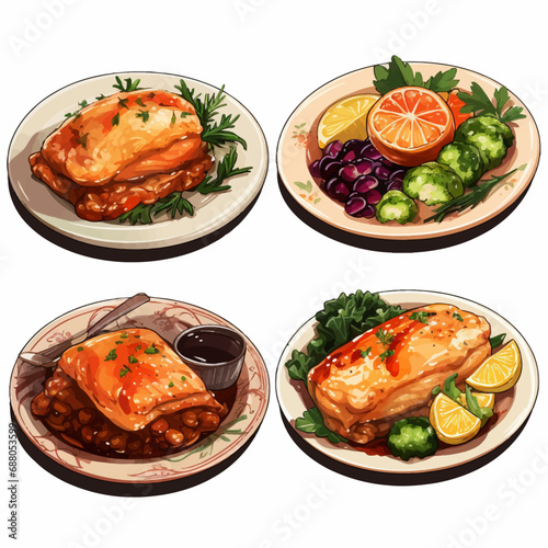 food, tomato, salad, meat, meal, plate, dinner, cheese, pizza, lunch, vegetable, dish, healthy, fish, vegetables, chicken, cuisine, lettuce, fresh, restaurant, basil, cooked, white, red, ham