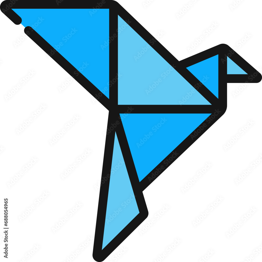 Origami Dove Bird Icon Origami Dove Bird Icon